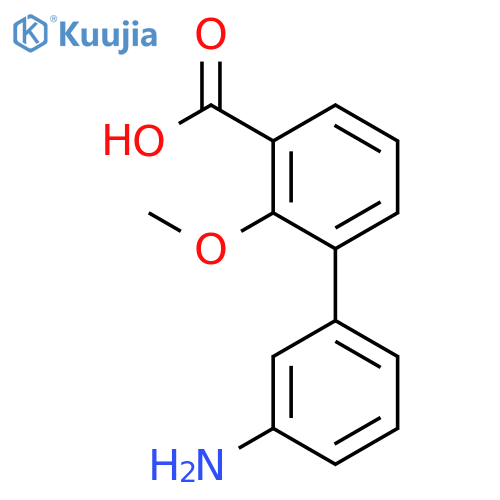 3-(3-Aminophenyl)-2-methoxybenzoic acid structure