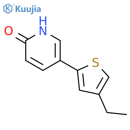 5-(4-Ethylthiophenyl)-2-hydroxypyridine structure