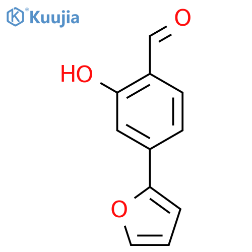 4-(furan-2-yl)-2-hydroxybenzaldehyde structure