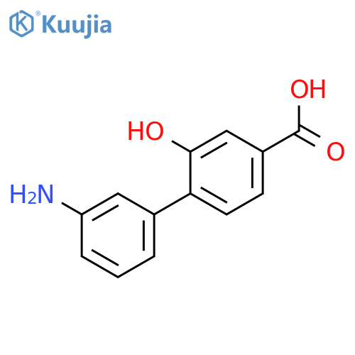 4-(3-Aminophenyl)-3-hydroxybenzoic acid structure