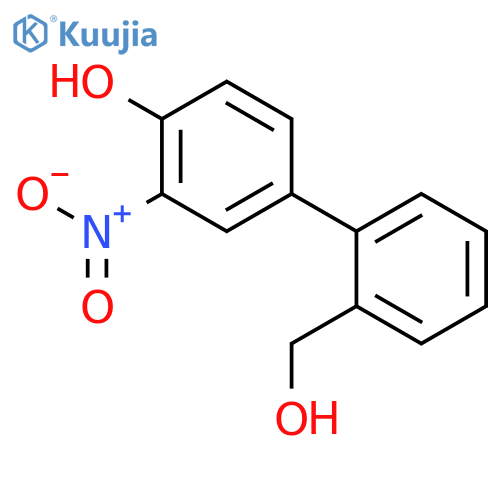 4-(2-Hydroxymethylphenyl)-2-nitrophenol structure