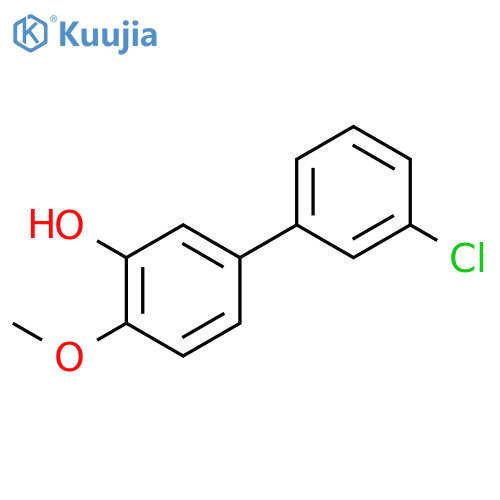 5-(3-Chlorophenyl)-2-methoxyphenol structure