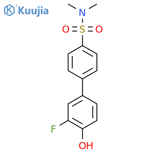 4-(4-N,N-Dimethylsulfamoylphenyl)-2-fluorophenol structure