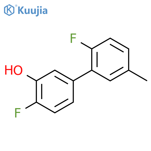 2-fluoro-5-(2-fluoro-5-methylphenyl)phenol structure