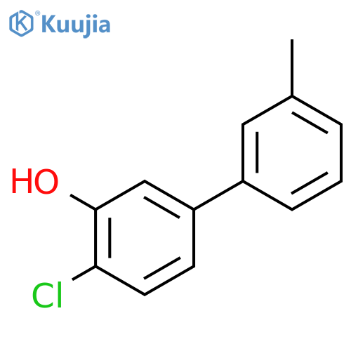 2-chloro-5-(3-methylphenyl)phenol structure