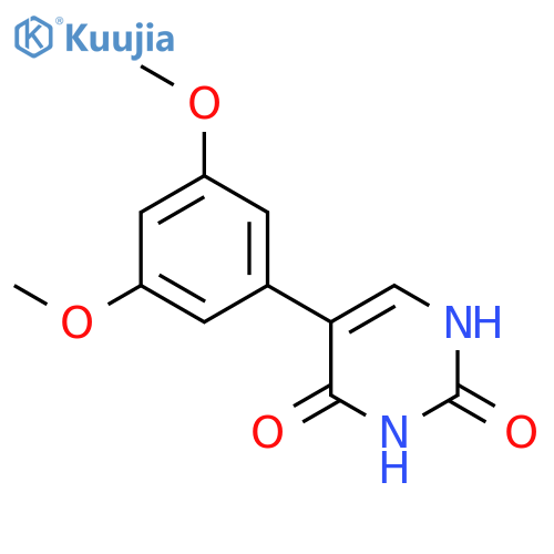 (2,4)-Dihydroxy-5-(3,5-dimethoxyphenyl)pyrimidine structure