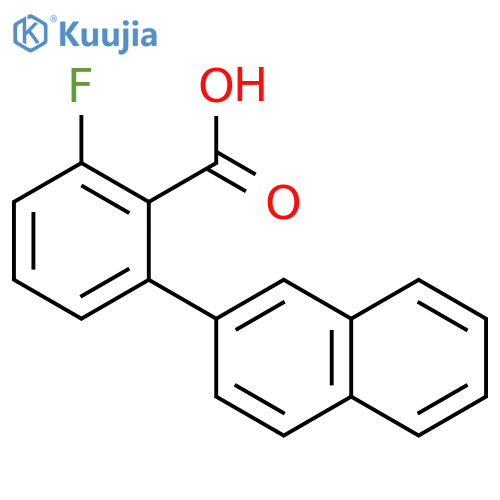 2-Fluoro-6-(naphthalen-2-yl)benzoic acid structure