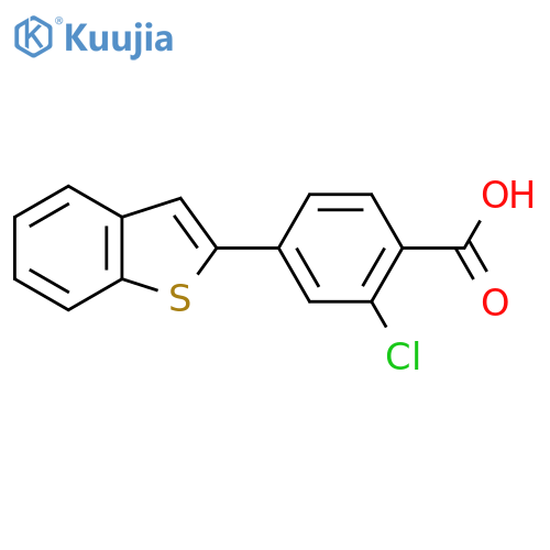 4-(1-Benzothiophen-2-yl)-2-chlorobenzoic acid structure