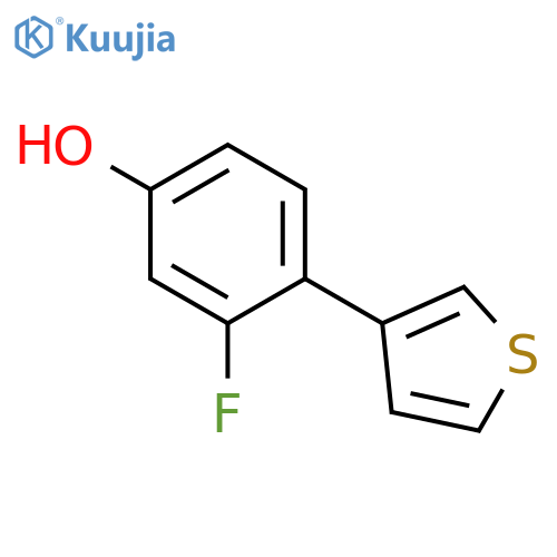 3-Fluoro-4-(thiophen-3-YL)phenol structure