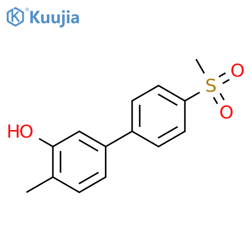 2-methyl-5-(4-methylsulfonylphenyl)phenol structure