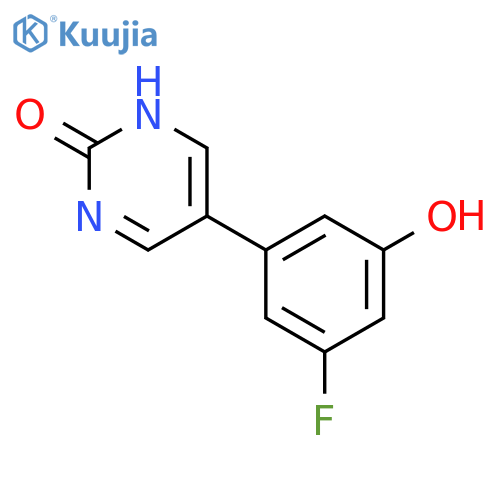 5-(3-Fluoro-5-hydroxyphenyl)-2-hydroxypyrimidine structure
