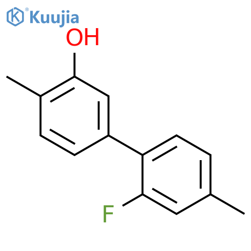 5-(2-Fluoro-4-methylphenyl)-2-methylphenol structure