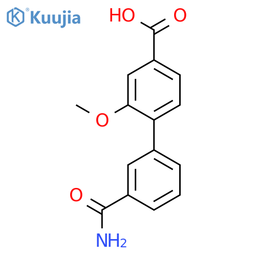 4-(3-Aminocarbonylphenyl)-3-methoxybenzoic acid structure