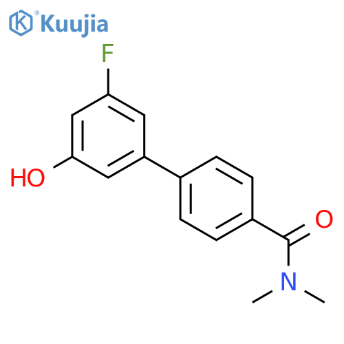5-[4-(N,N-Dimethylaminocarbonyl)phenyl]-3-fluorophenol structure