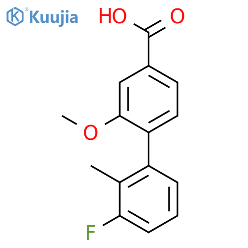 4-(3-Fluoro-2-methylphenyl)-3-methoxybenzoic acid structure