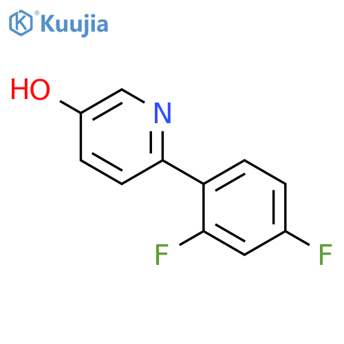 6-(2,4-Difluorophenyl)pyridin-3-ol structure