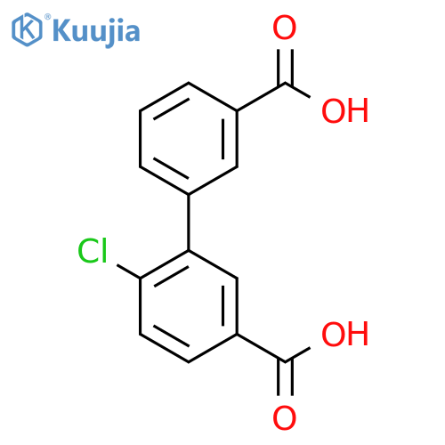 3-(3-Carboxyphenyl)-4-chlorobenzoic acid structure