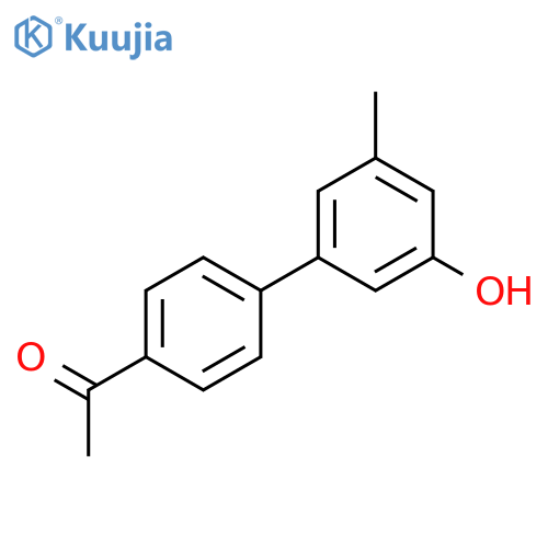 5-(4-Acetylphenyl)-3-methylphenol structure