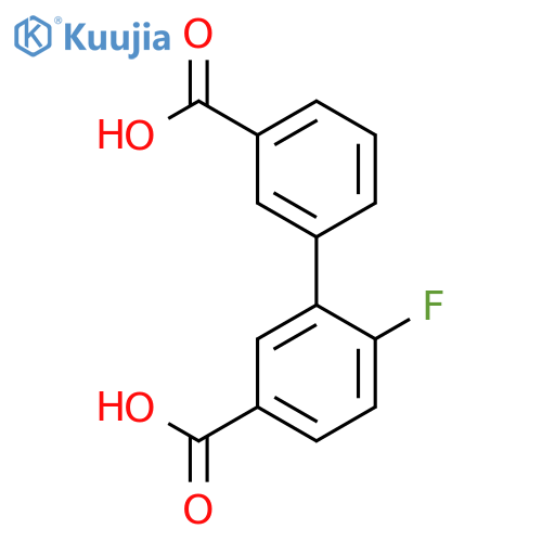 3-(5-Carboxy-2-fluorophenyl)benzoic acid structure