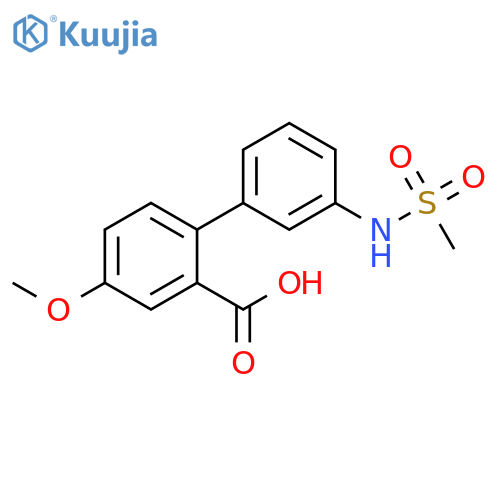 5-Methoxy-2-(3-methylsulfonylaminophenyl)benzoic acid structure