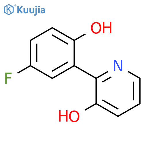3-Pyridinol, 2-(5-fluoro-2-hydroxyphenyl)- structure