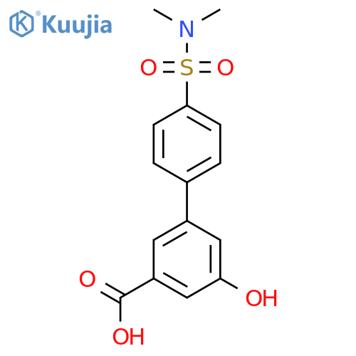 3-(4-N,N-Dimethylsulfamoylphenyl)-5-hydroxybenzoic acid structure