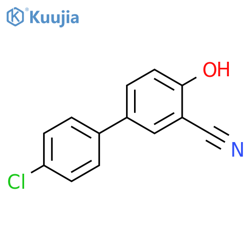 [1,1'-Biphenyl]-3-carbonitrile, 4'-chloro-4-hydroxy- structure