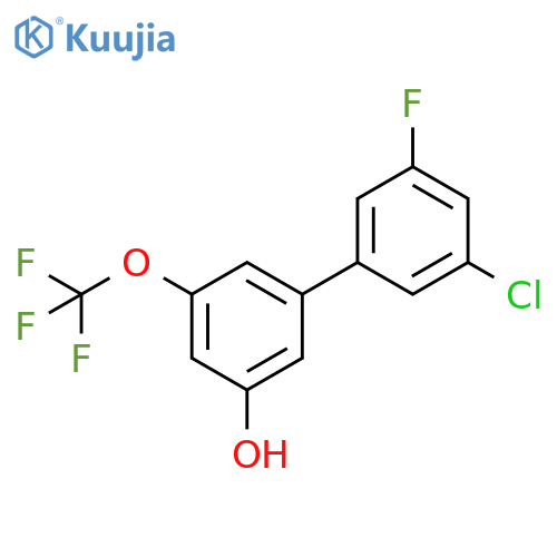 [1,1'-Biphenyl]-3-ol, 3'-chloro-5'-fluoro-5-(trifluoromethoxy)- structure