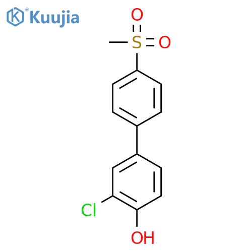 3-Chloro-4'-(methylsulfonyl)-1,1'-biphenyl-4-ol structure