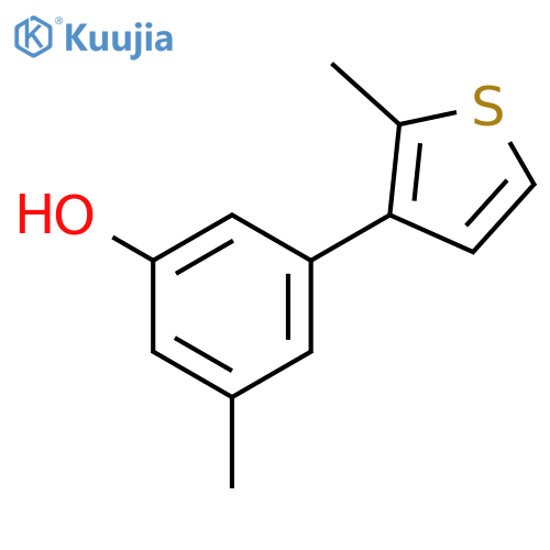 3-Methyl-5-(2-methylthiophenyl)phenol structure