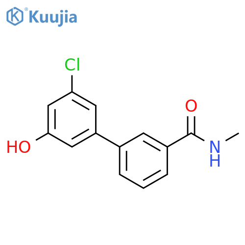 3-Chloro-5-[3-(N-methylaminocarbonyl)phenyl]phenol structure