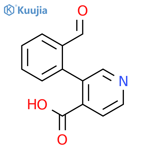 3-(2-Formylphenyl)isonicotinic acid structure