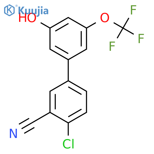 5-(4-Chloro-3-cyanophenyl)-3-trifluoromethoxyphenol structure
