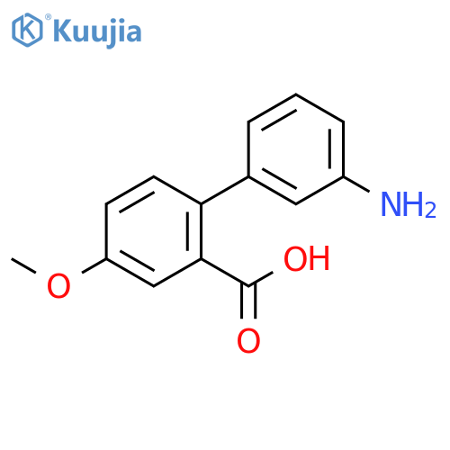 2-(3-aminophenyl)-5-methoxybenzoic Acid structure