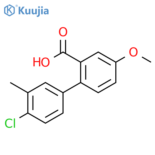 2-(4-chloro-3-methylphenyl)-5-methoxybenzoic Acid structure