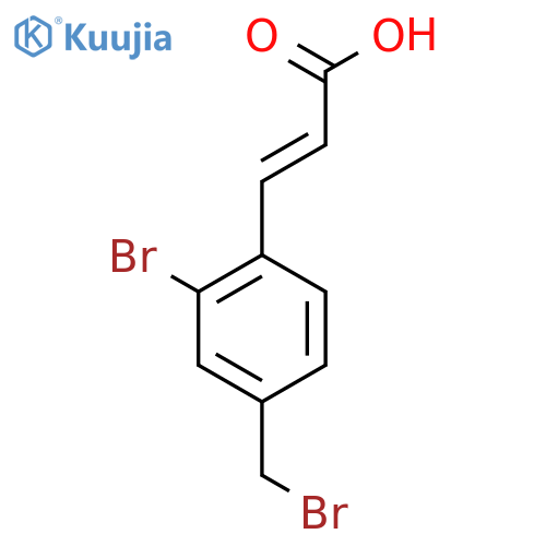 2-Bromo-4-(bromomethyl)cinnamic acid structure