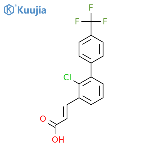 3-(2-Chloro-4'-(trifluoromethyl)biphenyl-3-yl)-acrylic acid structure
