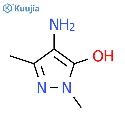 4-amino-1,3-dimethyl-1H-pyrazol-5-ol structure