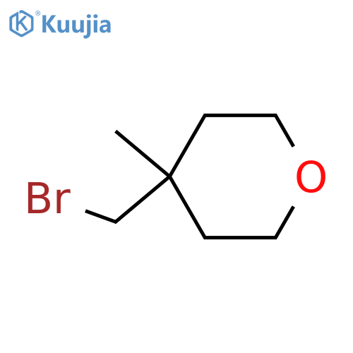4-(Bromomethyl)-4-methyloxane structure