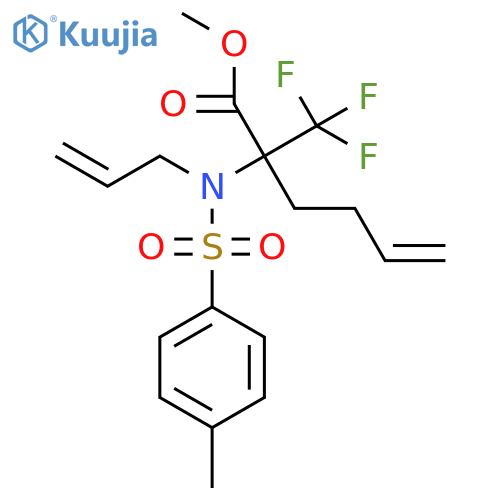 Methyl 2-[allyl(tosyl)amino]-2-(trifluoromethyl)hex-5-enoate structure