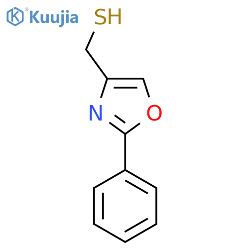 (2-phenyl-1,3-oxazol-4-yl)methanethiol structure