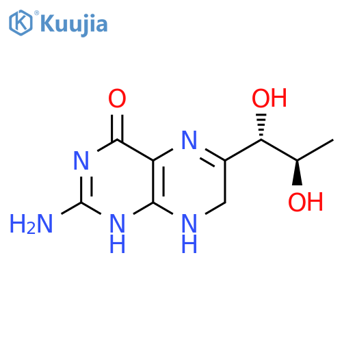 2-amino-6-(1S,2R)-1,2-dihydroxypropyl-3,4,7,8-tetrahydropteridin-4-one structure