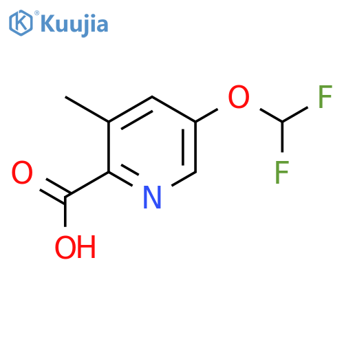 5-(Difluoromethoxy)-3-methylpicolinic acid structure