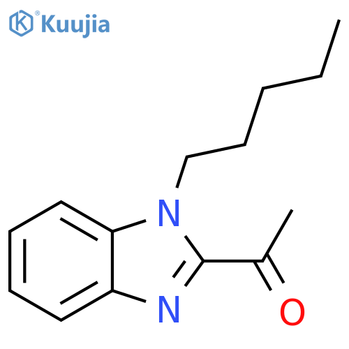 1-(1-Pentyl-1H-benzoimidazol-2-yl)-ethanone structure