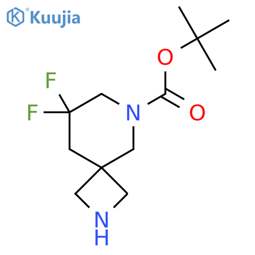 tert-Butyl 8,8-difluoro-2,6-diazaspiro[3.5]nonane-6-carboxylate structure