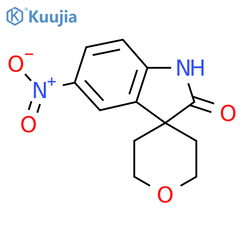 5-Nitro-2',3',5',6'-tetrahydrospiro[indoline-3,4'-pyran]-2-one structure