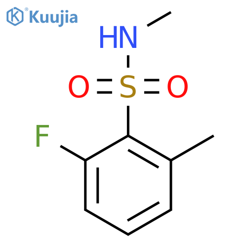 2-fluoro-N,6-dimethylbenzene-1-sulfonamide structure