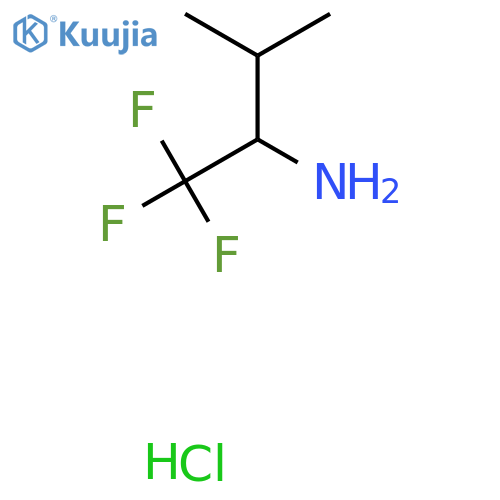 1,1,1-Trifluoro-3-methylbutan-2-amine hydrochloride structure