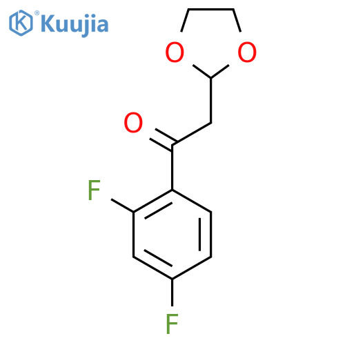 1-(2,4-Difluoro-phenyl)-2-(1,3-dioxolan-2-yl)-ethanone structure