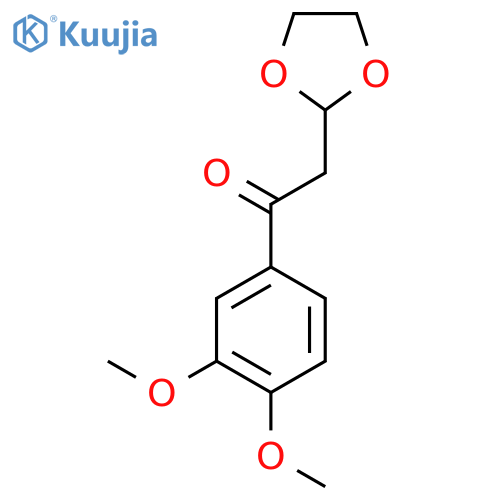 1-(3,4-Dimethoxy-phenyl)-2-(1,3-dioxolan-2-yl)-ethanone structure